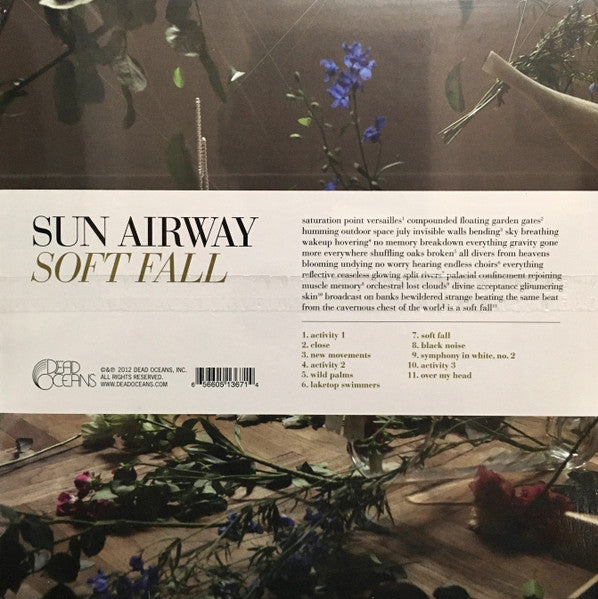 Sun Airway - Soft Fall - New LP Record 2012 Dead Oceans Purple Vinyl, Poster & Download  - Experimental Rock - Shuga Records