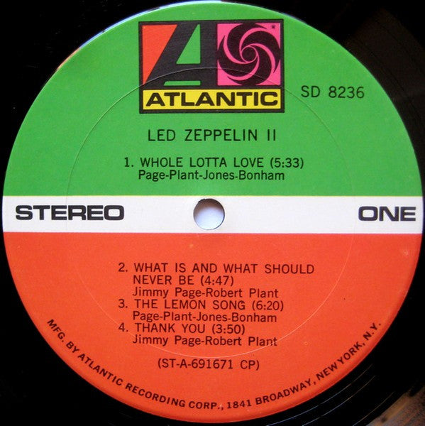 Led Zeppelin - Led Zeppelin II - VG+ (Low Grade Cover) LP Record 1969 Atlantic USA Original Vinyl - Classic Rock / Hard Rock - Shuga Records