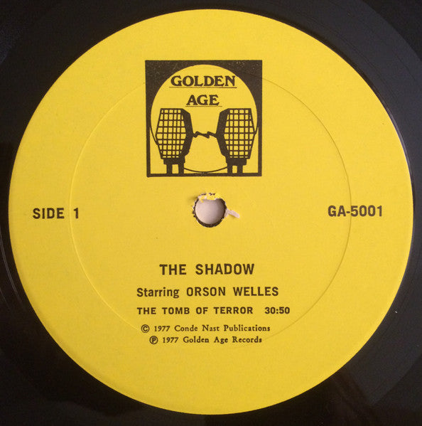 Orson Welles - The Shadow - VG+ LP Record 1977 Golden Age USA Vinyl - Radioplay - Shuga Records