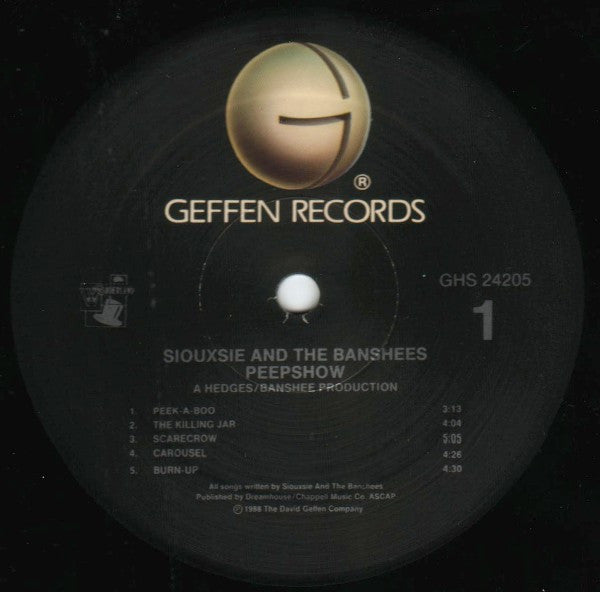 Siouxsie And The Banshees - Peepshow - LP Record 1988 Geffen Wonderland USA Original Vinyl - Rock / New Wave / Goth Rock / Pop Rock - Shuga Records