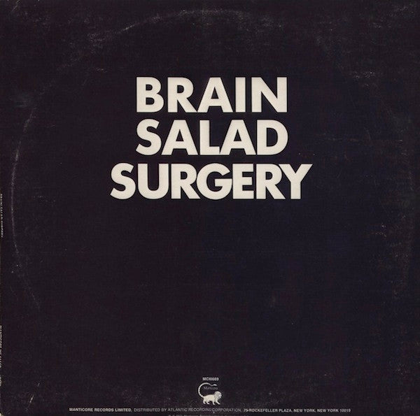 Emerson, Lake & Palmer - Brain Salad Surgery - VG+ LP Record 1973 Manticore USA Vinyl & Booklet - Manticore Rock / Prog Rock - Shuga Records