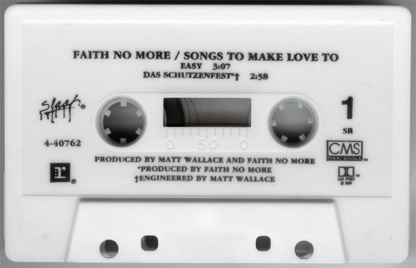 Faith No More - Songs To Make Love To - Mint- Cassette 1993 Reprise Slash USA Tape - Alternative Rock - Shuga Records