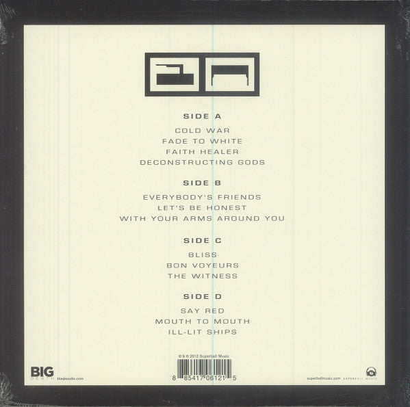 Blaqk Audio - Bright Black Heaven - Mint- 2 LP Record 2012 Superball Music / Big Death USA White & Black Vinyl, Poster & Download - Electronic / Electro / Synth-pop - Shuga Records