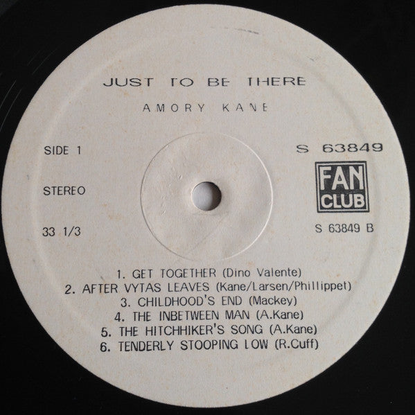 Amory Kane - Just To Be There (1970) - Mint- LP Record 1970's