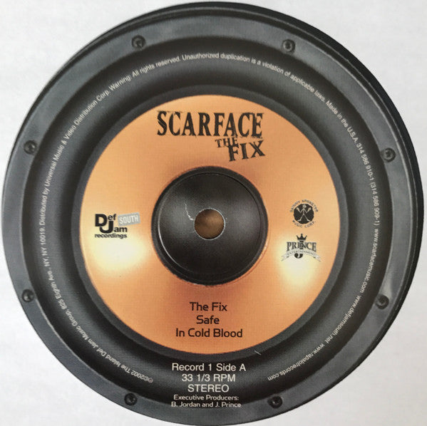 Scarface - The Fix - Mint- 2 LP Record 2002 Def Jam Skinny Gangster Original Press Vinyl, In Shrink w/Hype Sticker - Hip Hop / Gangsta Rap - Shuga Records