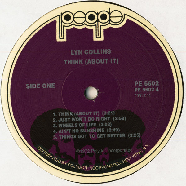 Lyn Collins - Think (About It) (1972) - Mint- LP Record 2000's People Polydor USA 180 gram Vinyl - Soul / Funk - Shuga Records