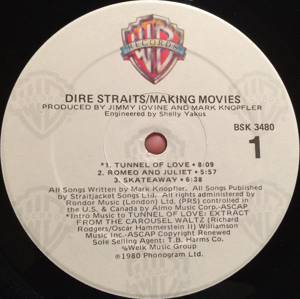 Dire Straits - Making Movies (1980) - VG+ LP Record 1983 Warner USA Vinyl - Pop Rock - Shuga Records