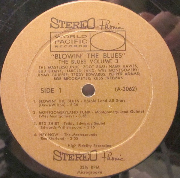 Various - Blowin' The Blues - VG+ LP Record 1959 World Pacific USA Stereo USA Vinyl - Jazz / Blues - Shuga Records