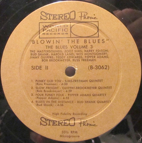 Various - Blowin' The Blues - VG+ LP Record 1959 World Pacific USA Stereo USA Vinyl - Jazz / Blues - Shuga Records