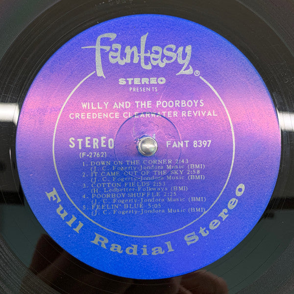 Creedence Clearwater Revival - Willy And The Poor Boys - VG+ LP Record 1969 Fantasy USA Original Vinyl - Classic Rock / Blues Rock - Shuga Records