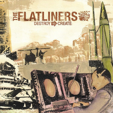 The Flatliners – Destroy To Create (2005) - Mint- LP Record 2012 Fat Wreck Chords USA Black Vinyl & Inner - Rock / Punk / Ska - Shuga Records