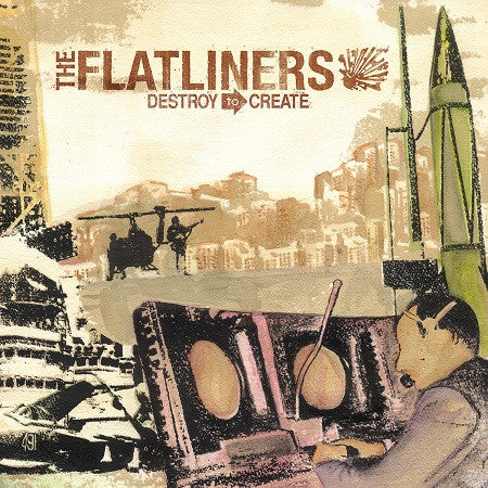 The Flatliners – Destroy To Create (2005) - Mint- LP Record 2012 Fat Wreck Chords USA Black Vinyl & Inner - Rock / Punk / Ska