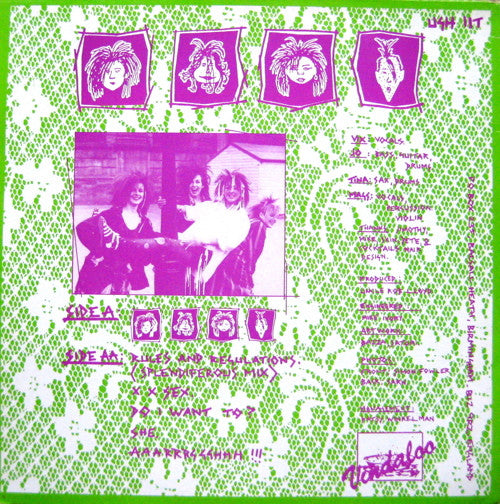 We've Got A Fuzzbox And We're Gonna Use It - Rules And Regulations - VG+ LP Record 1986 Vindaloo UK Vinyl - Alternative Rock / Punk Rock - Shuga Records