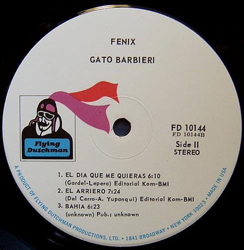 Gato Barbieri - Fenix (1971) - Mint- LP Record 1974 Flying Dutchman USA Vinyl - Free Jazz / Latin Jazz - Shuga Records
