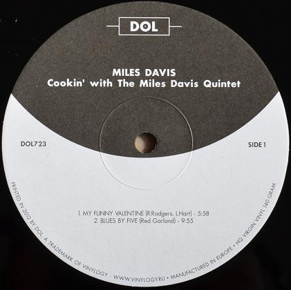 The Miles Davis Quintet - Cookin' With The Miles Davis Quintet (1957) - Mint- LP Record 2012 DOL Europe Vinyl - Jazz / Hard Bop / Modal - Shuga Records