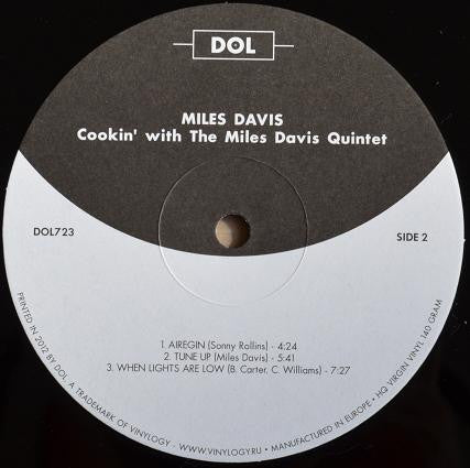 The Miles Davis Quintet - Cookin' With The Miles Davis Quintet (1957) - Mint- LP Record 2012 DOL Europe Vinyl - Jazz / Hard Bop / Modal - Shuga Records