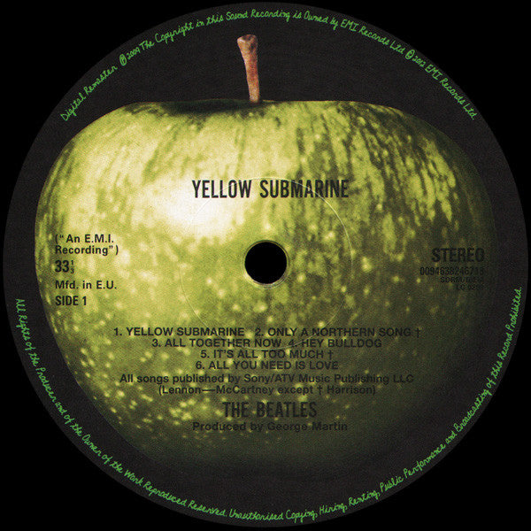 The Beatles - Yellow Submarine (1969) - Mint- LP Record 2012 Apple 180 gram Vinyl - Pop Rock / Psychedelic Rock - Shuga Records