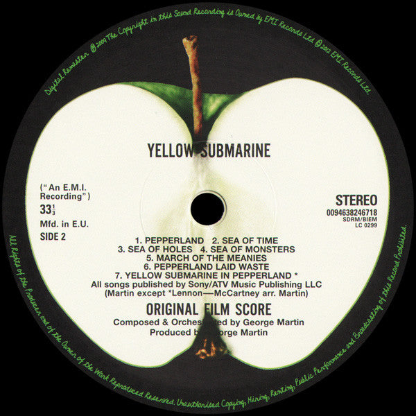 The Beatles - Yellow Submarine (1969) - Mint- LP Record 2012 Apple 180 gram Vinyl - Pop Rock / Psychedelic Rock - Shuga Records