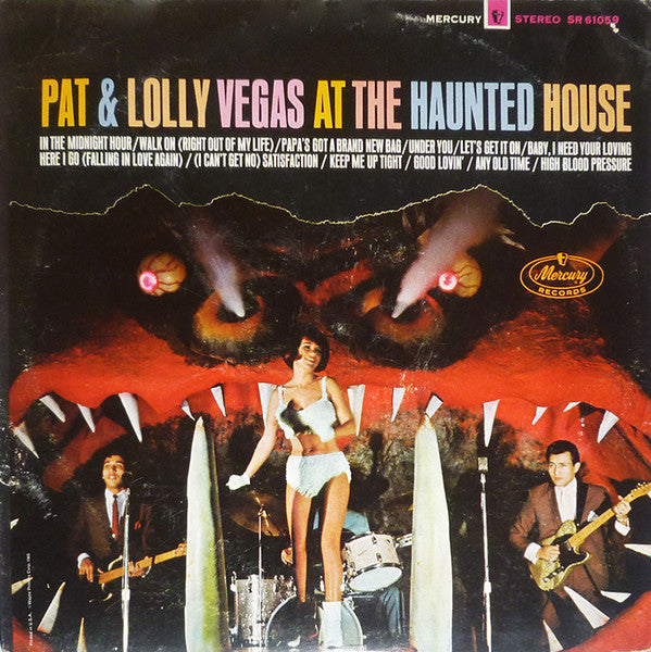 Pat & Lolly Vegas - At The Haunted House - VG LP Record 1966 Mercury USA Original Vinyl - Garage Rock - Shuga Records