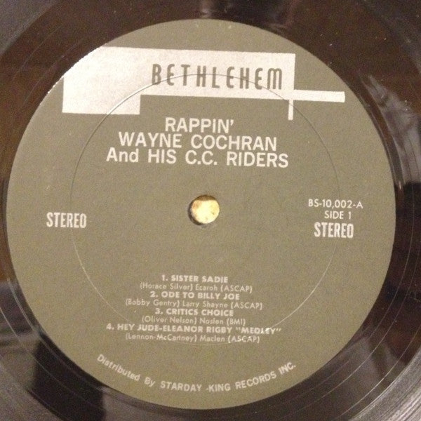 Wayne Cochra & The C.C. Riders - High And Ridin' / Rappin'- VG+ LP Record 1970 Bethlehem USA Original Vinyl - Jazz / Funk / Big Band - Shuga Records