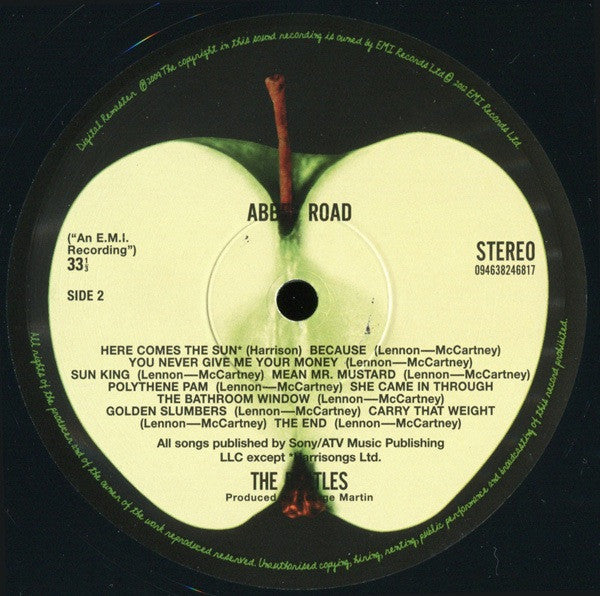 The Beatles ‎– Abbey Road (1969) - Mint- LP Record 2012 Apple 180 gram Vinyl - Pop Rock / Psychedelic Rock