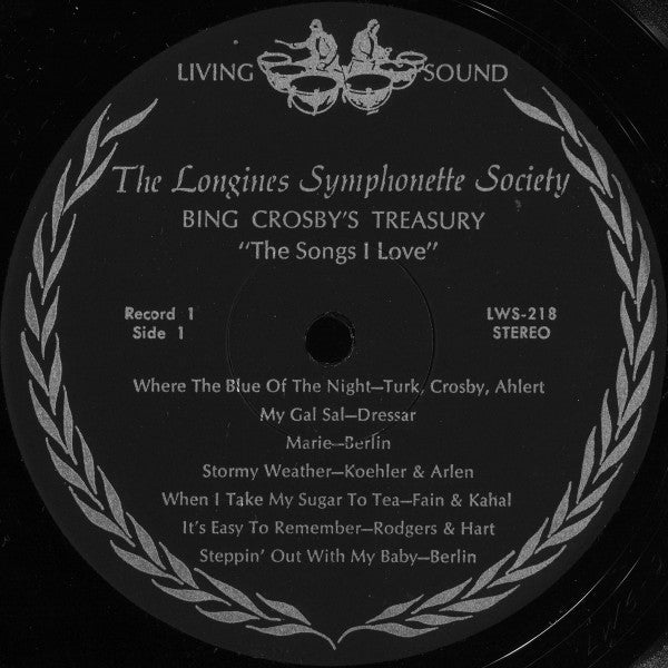 Bing Crosby - Bing Crosby's Treasury - The Songs I Love - VG+ 6 LP Record Box Set 1966 Longines Symphonette USA Vinyl - Jazz / Swing / Big Band / Vocal - Shuga Records