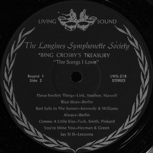 Bing Crosby - Bing Crosby's Treasury - The Songs I Love - VG+ 6 LP Record Box Set 1966 Longines Symphonette USA Vinyl - Jazz / Swing / Big Band / Vocal - Shuga Records
