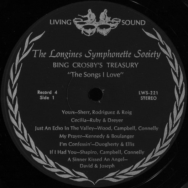 Bing Crosby - Bing Crosby's Treasury - The Songs I Love - VG+ 6 LP Record Box Set 1966 Longines Symphonette USA Vinyl - Jazz / Swing / Big Band / Vocal - Shuga Records