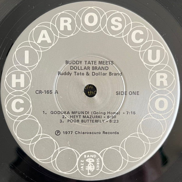 Buddy Tate Meets Dollar Brand - VG+ LP Record 1977 Chiaroscuro USA Original Vinyl - Jazz / Bop / Swing - Shuga Records