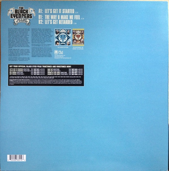The Black Eyed Peas - Lets Get It Started - Mint- 12" Single Record 2004 A&M Europe Vinyl - Pop Rap - Shuga Records