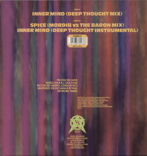Eon - Inner Mind / Spice (The Remixes) - Mint- 12" Single Record 1991 Vinyl Solution UK Vinyl - Techno / Acid / Bleep - Shuga Records