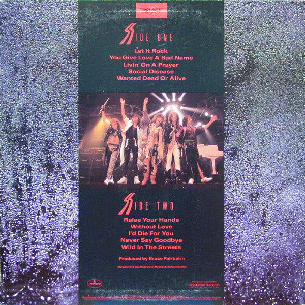 Bon Jovi - Slippery When Wet - VG+ LP Record 1986 Mercury Club Edition USA Vinyl - Pop Rock / Hard Rock - Shuga Records