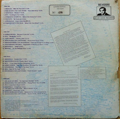 Various - Michigan Brand Nuggets - VG+ (VG- cover) 2 LP Record 1970s Belvedere Unofficial Vinyl & Numbered - Garage Rock / Psychedelic Rock / Hard Rock - Shuga Records