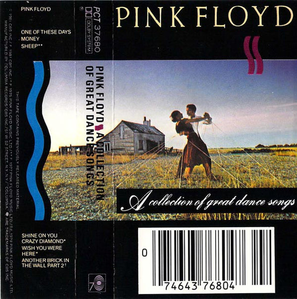Pink Floyd - A Collection Of Great Dance Songs - VG+ Cassette 1981 Columbia USA Tape - Prog Rock - Shuga Records