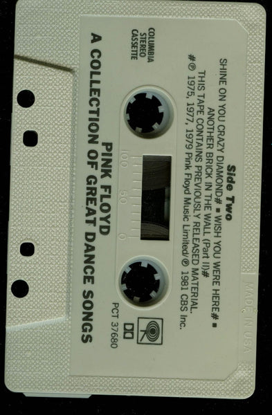 Pink Floyd - A Collection Of Great Dance Songs - VG+ Cassette 1981 Columbia USA Tape - Prog Rock - Shuga Records