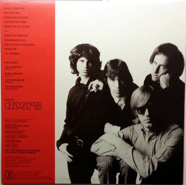 The Doors - Greatest Hits - VG+ LP Record 1980 Elektra USA Vinyl & Insert - Psychedelic Rock / Classic Rock / Blues Rock - Shuga Records