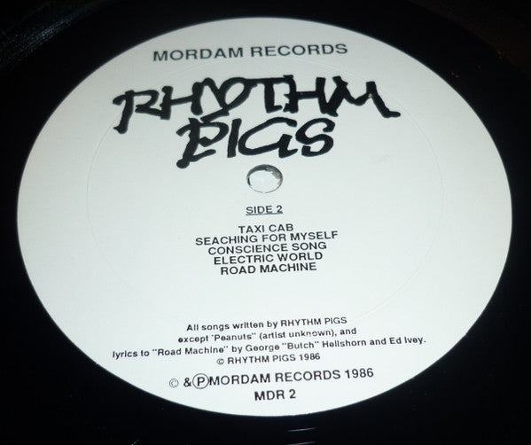 Rhythm Pigs - Rhythm Pigs - VG+ LP Record 1986 Mordam USA Vinyl - Indie Rock / Punk / Hardcore
