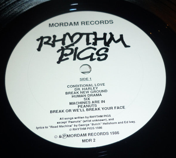 Rhythm Pigs - Rhythm Pigs - VG+ LP Record 1986 Mordam USA Vinyl - Indie Rock / Punk / Hardcore