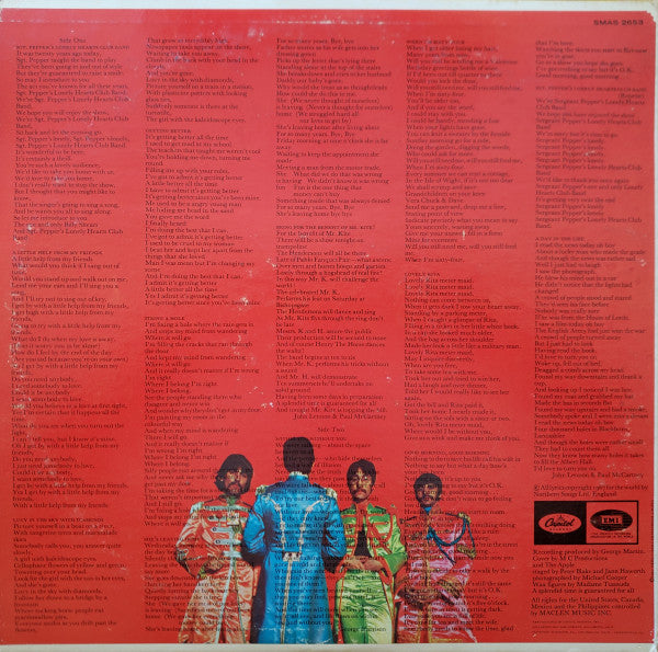 The Beatles - Sgt. Pepper's Lonely Hearts Club Band - VG LP Record 1967 Capitol USA Rainbow Original Vinyl - Pop Rock / Psychedelic Rock - Shuga Records