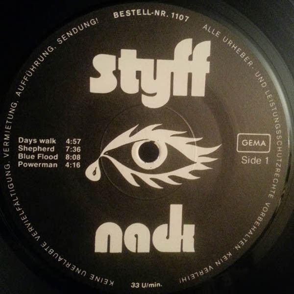 Styff Nack – Sundial - Mint- LP Record 1978 Self Released Germany Vinyl - Prog Rock / Psychedelic Rock