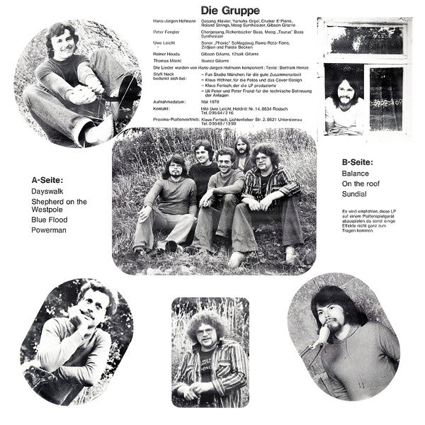 Styff Nack – Sundial - Mint- LP Record 1978 Self Released Germany Vinyl - Prog Rock / Psychedelic Rock
