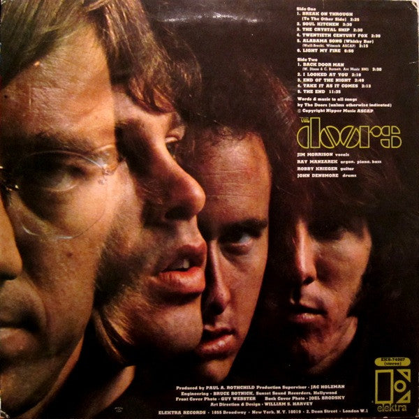 The Doors - The Doors(1967) - VG+ LP Record 1976 Elektra USA Vinyl - Psychedelic Rock / Blues Rock - Shuga Records