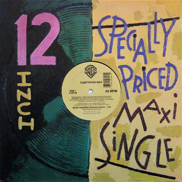 Fleetwood Mac - Seven Wonders - Mint- 12" Single Record 1987 Warner USA Vinyl - Pop Rock / Soft Rock - Shuga Records