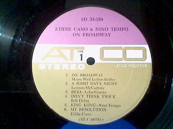 Eddie Cano & Nino Tempo - On Broadway - VG+ LP Record 1966 ATCO USA Original Vinyl - Jazz / Latin / Bossanova - Shuga Records