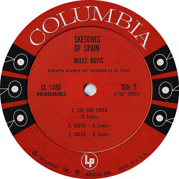 Miles Davis - Sketches Of Spain - VG+ LP Record 1960 Columbia USA Mono 6 Eye Label Original Press Vinyl - Jazz / Modal - Shuga Records