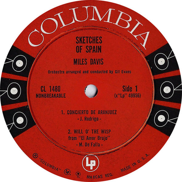 Miles Davis - Sketches Of Spain - VG+ LP Record 1960 Columbia USA Mono 6 Eye Label Original Press Vinyl - Jazz / Modal - Shuga Records