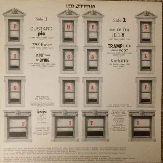 Led Zeppelin - Physical Graffiti - VG+ 2 LP Record 1975 Swan Song USA Original Vinyl & All Inserts - Classic Rock / Blues Rock - Shuga Records