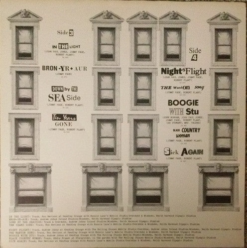 Led Zeppelin - Physical Graffiti - VG+ 2 LP Record 1975 Swan Song USA Original Vinyl & All Inserts - Classic Rock / Blues Rock - Shuga Records