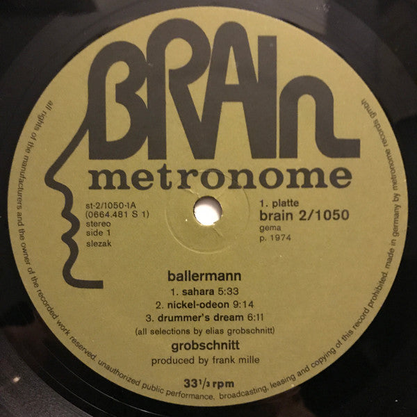 Grobschnitt - Ballermann - Mint- 2 LP Record 1974 Brain Germany Original Vinyl - Krautrock / Prog Rock - Shuga Records