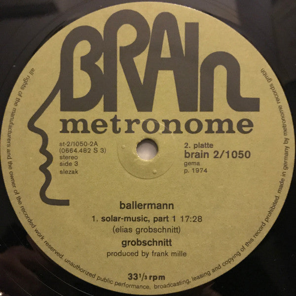 Grobschnitt - Ballermann - Mint- 2 LP Record 1974 Brain Germany Original Vinyl - Krautrock / Prog Rock - Shuga Records